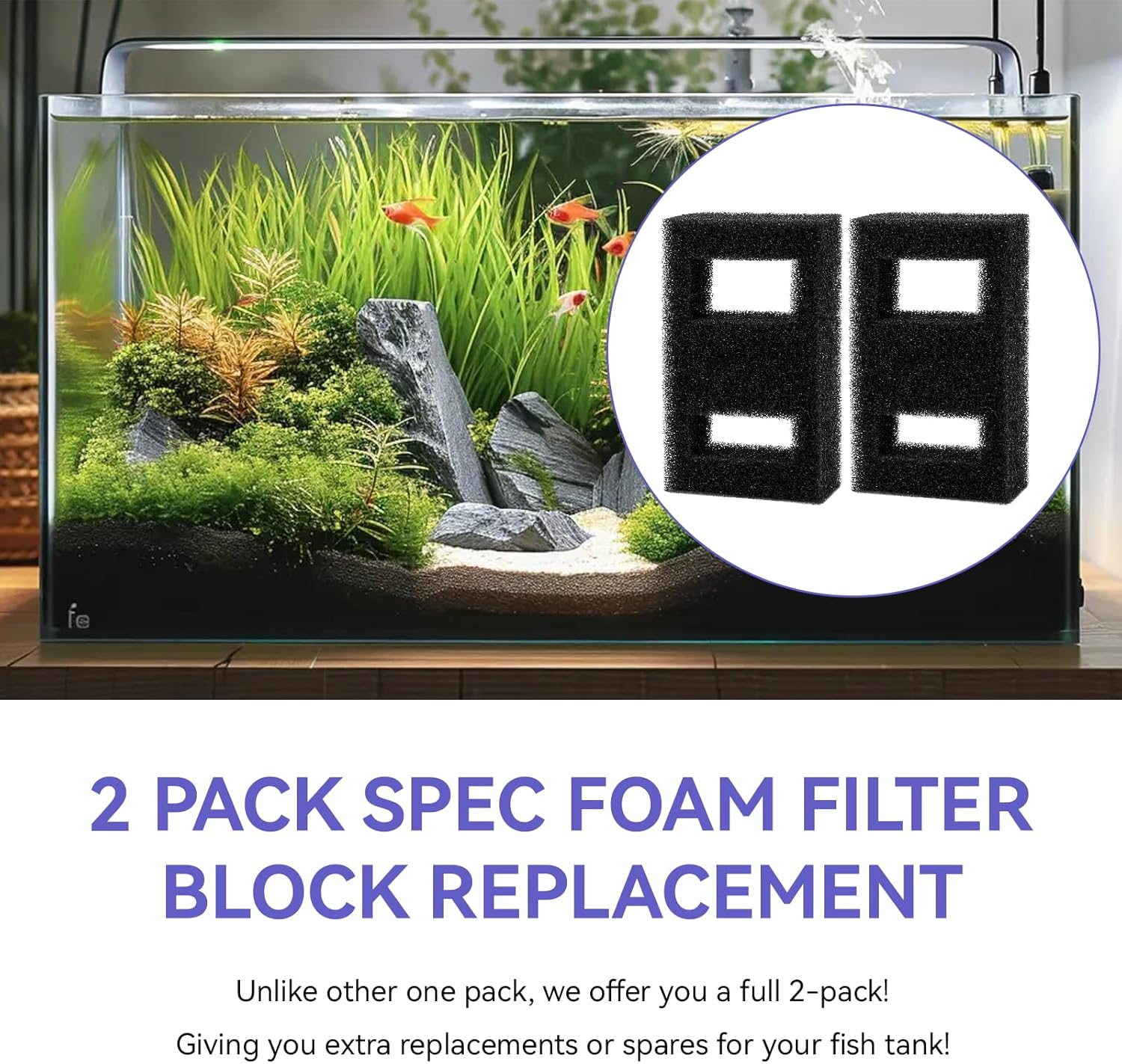 Fluval Aquarium Spec - فلتر رغوي متوافق مناسب لحوض السمك