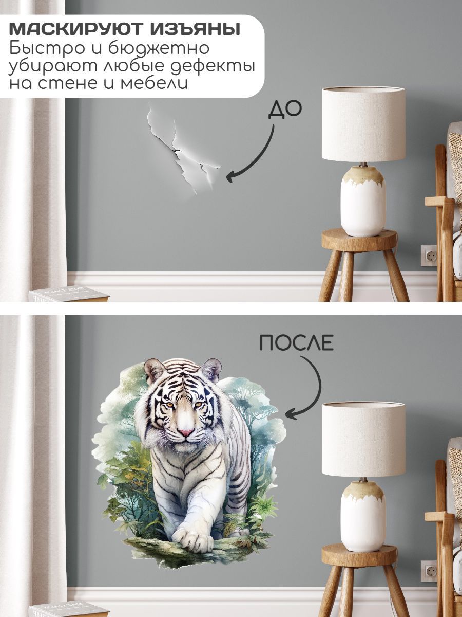 ملصقات حائط بنمط حيواني لتزيين - مراجعة Pvc Panel Background وسعره