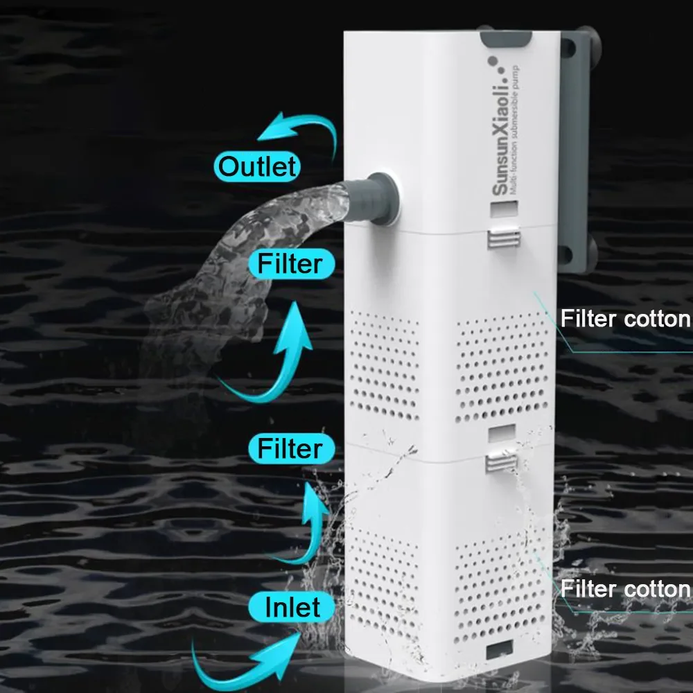 3 في 1 مضخة فلتر حوض السمك حوض - مراجعة Aquael Filter Fzn وسعره