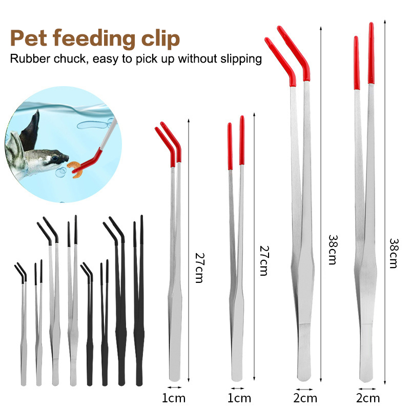ملقط تغذية الزواحف بطرف مطاطي، - مراجعة Feeding Tong Stainless وسعره